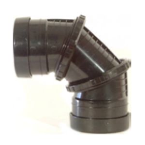 110mm x 0-90 deg Adjustable Solvent Bend Double Socket