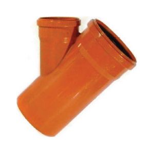 160mm x 110mm 45 deg Double Socket Junction