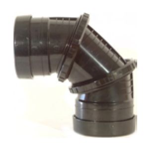 110mm x 0-45 deg Adjustable Single Socket Bend