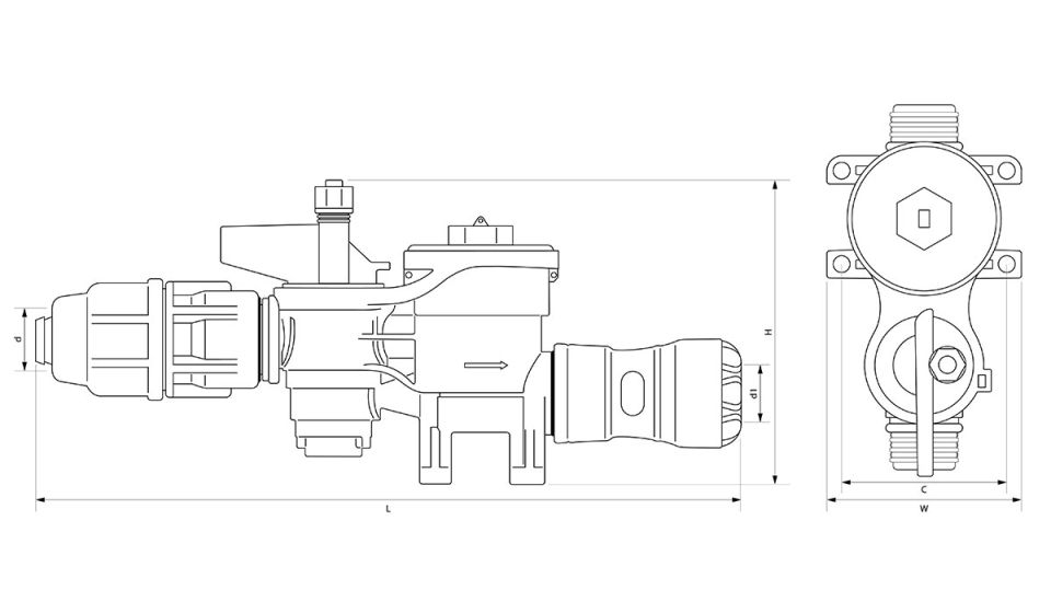 Plasson MCP Meter Connection Point Above ground - Barrier
